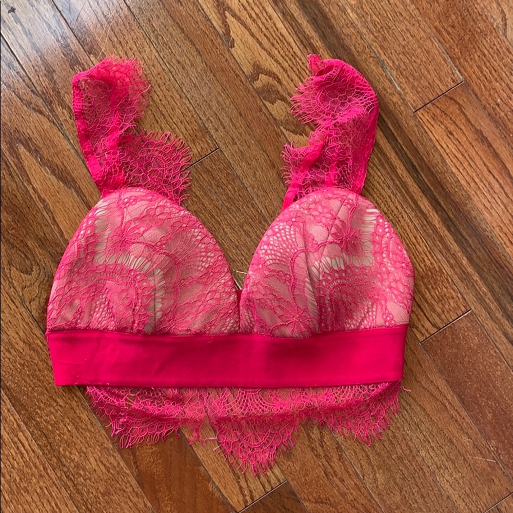 Hot Miami Styles Hot Pink Crop Bralette